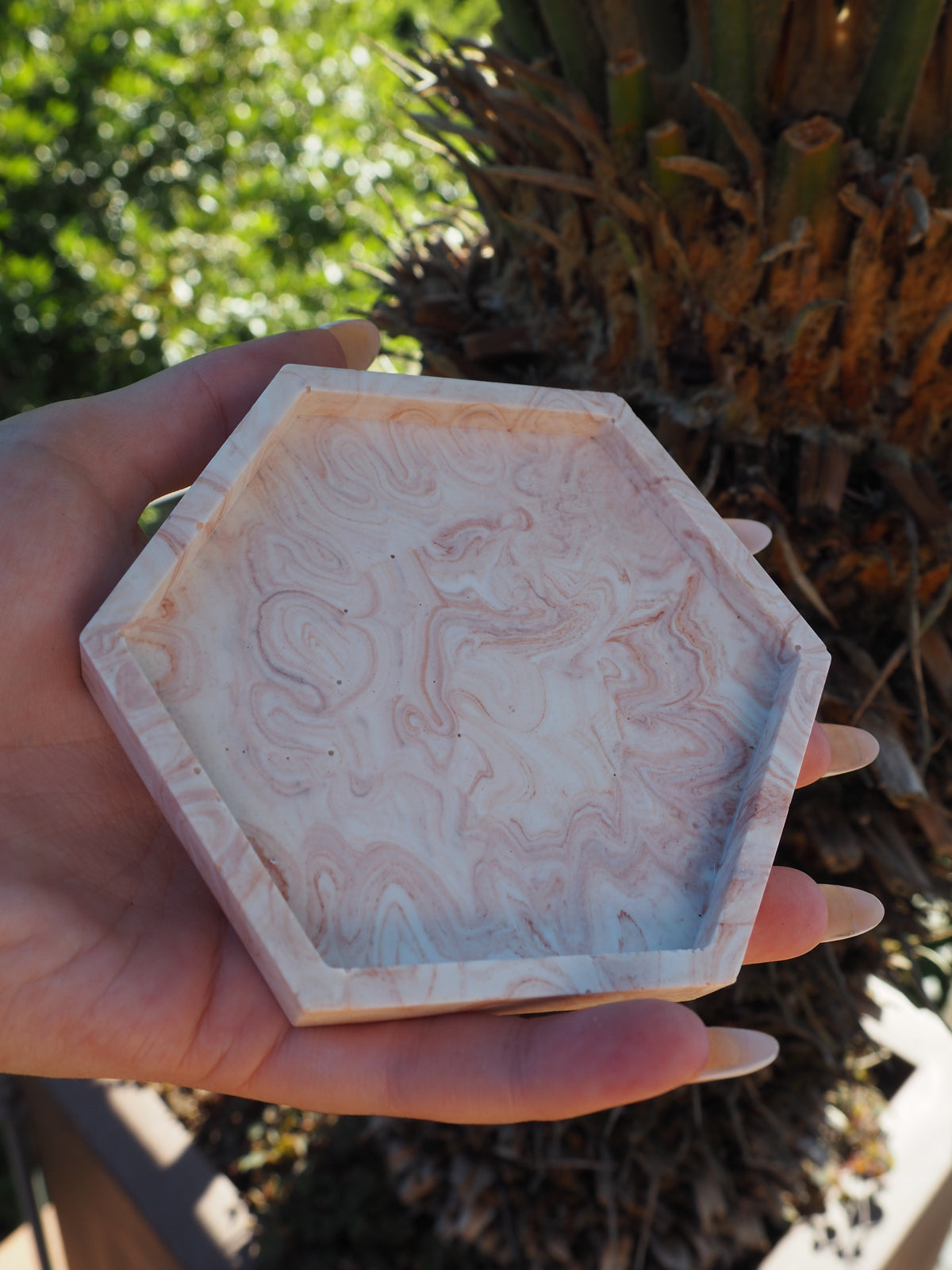 Bandeja pequeña hexagonal 2